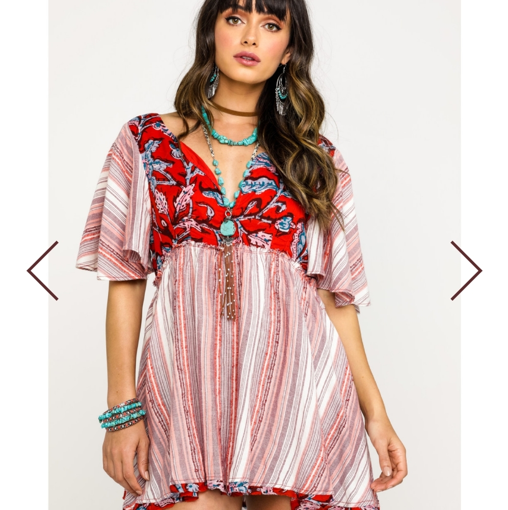 SOLD New Free People Under The Sun tunic top nwt - Picture 2 of 8